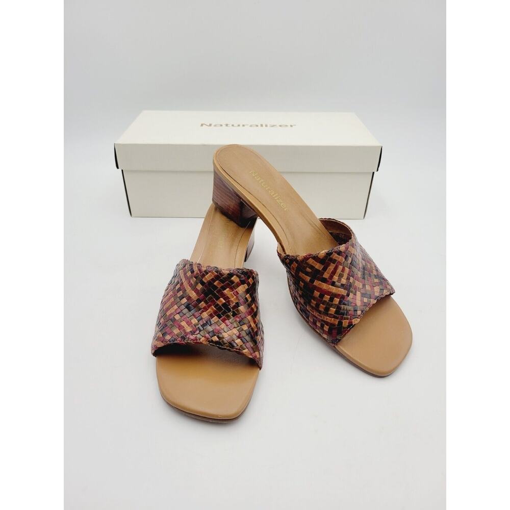 Naturalizer Multi-Colored Brazilian Leather Slip-On Sandals Women's Size 8 M